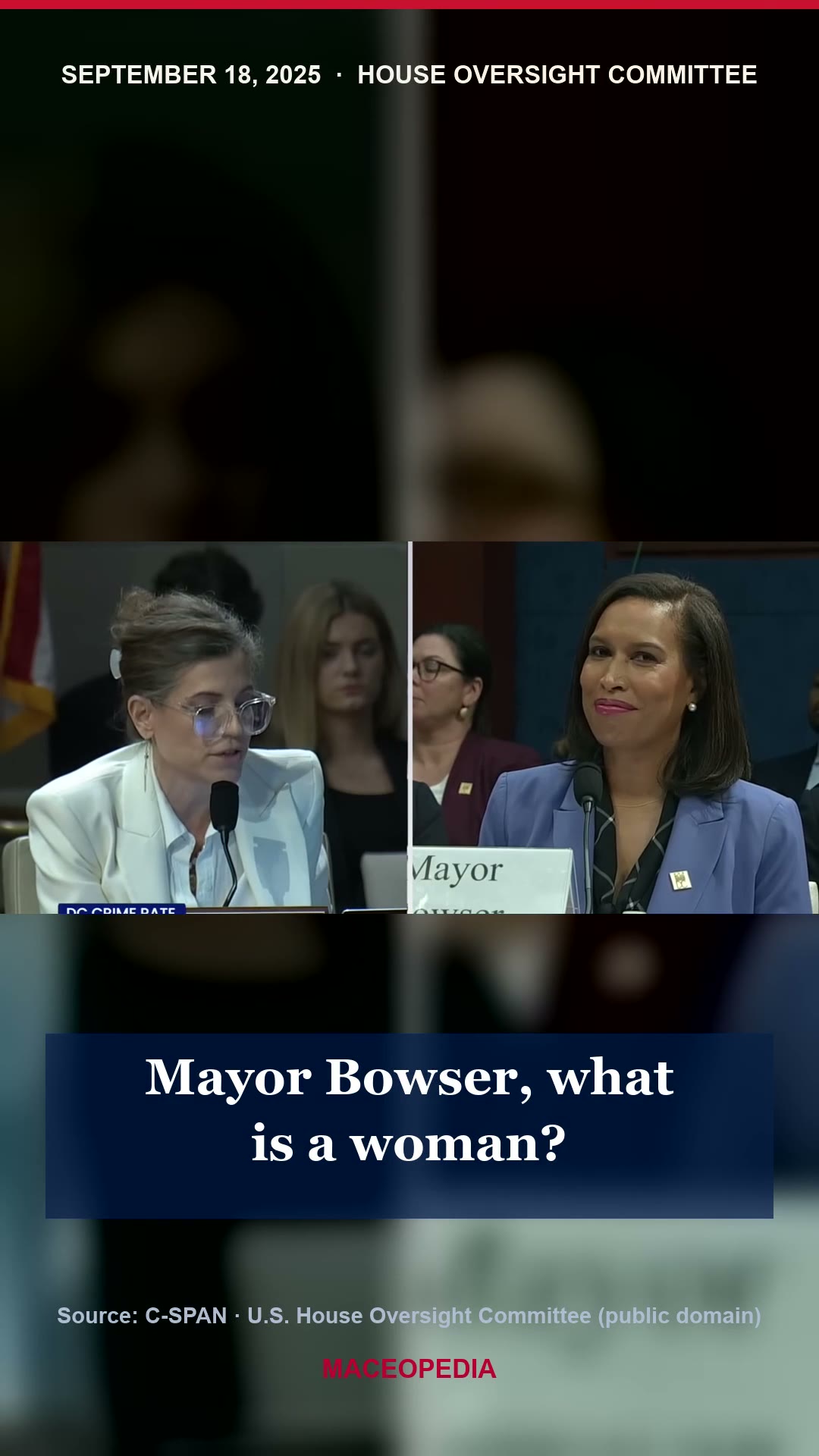 "Mayor Bowser, what is a woman?", four moments from Mace's DEI hearing
