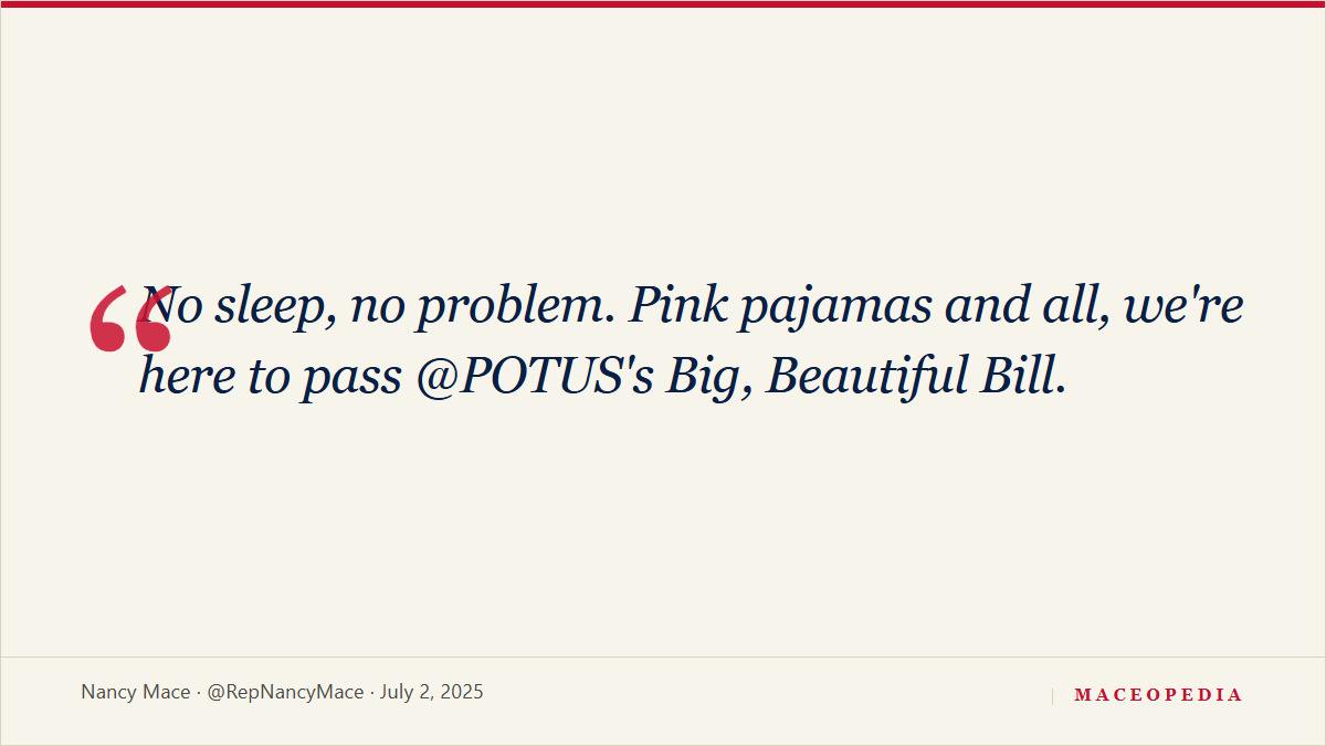 The pink-pajamas all-night road trip to the 'Big, Beautiful Bill' vote