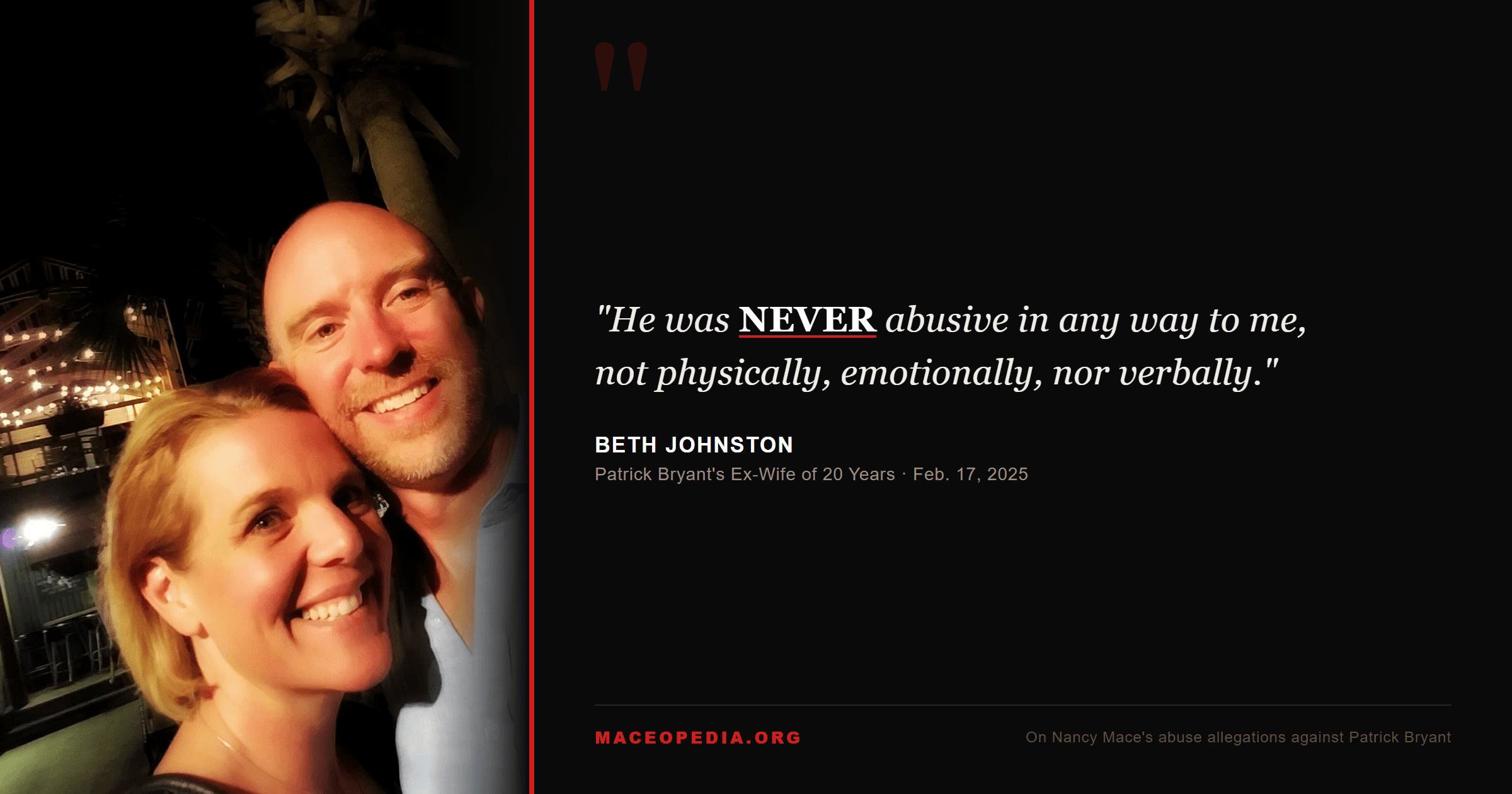 His Ex-Wife of 20 Years: 'He Was Never Abusive in Any Way to Me, Not Physically, Emotionally, Nor Verbally': image 1