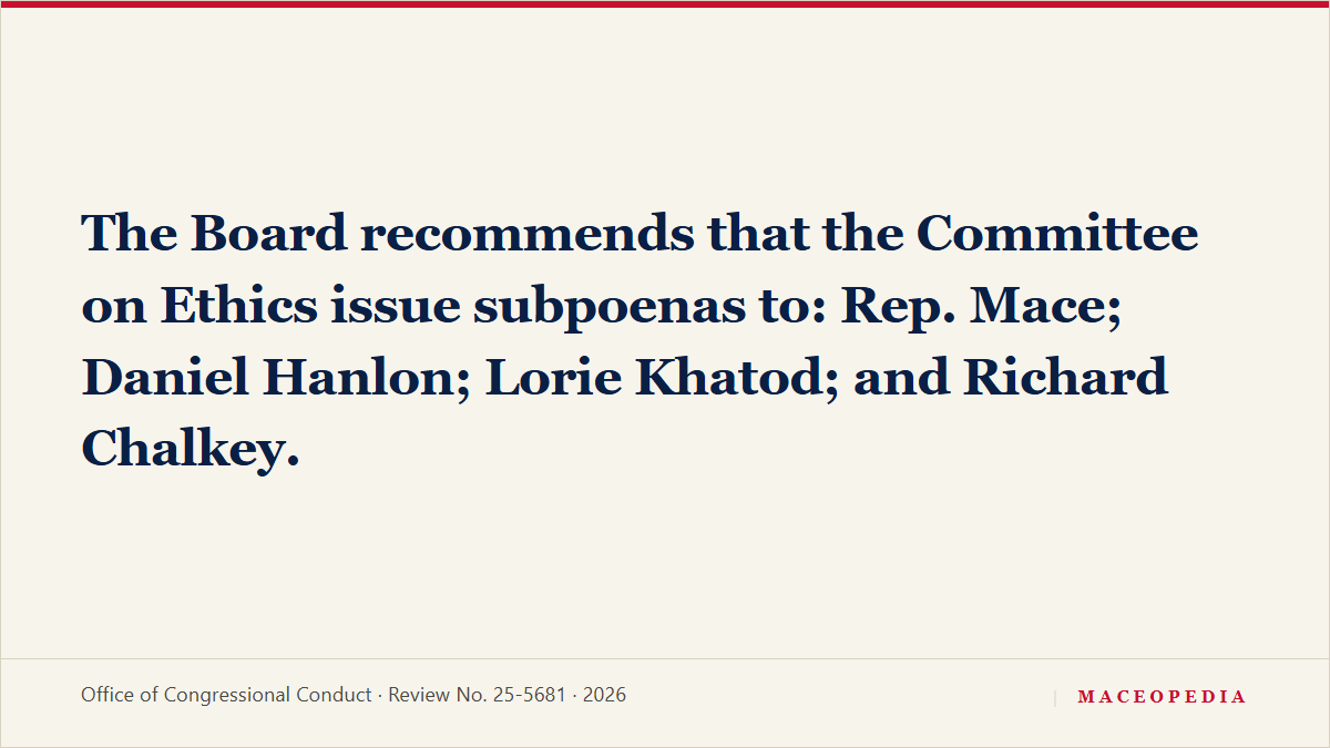 Ethics Committee releases OCC report: Mace billed the max, exceeded actual costs by $9,485.46: image 5