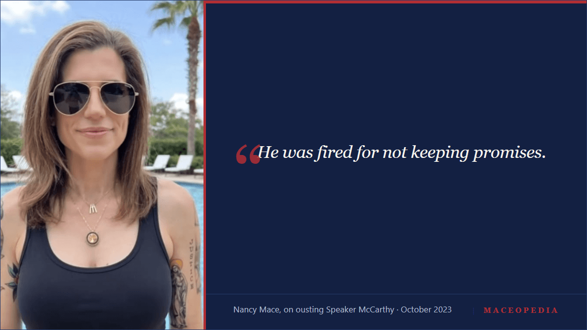 Nancy Mace's Top 5 Political Failures: dead last for governor, the Speaker she toppled for nothing, and one law in nine years, a post office: image 1