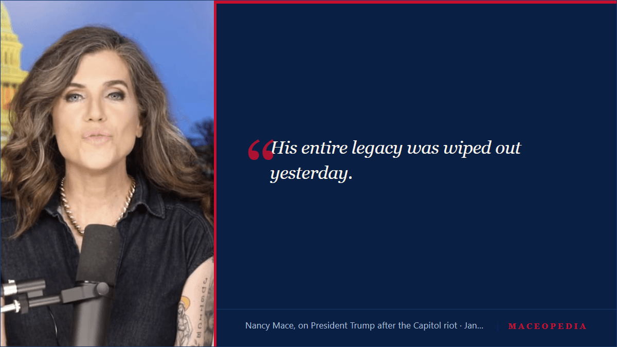 3 Times Nancy Mace Went Against Trump