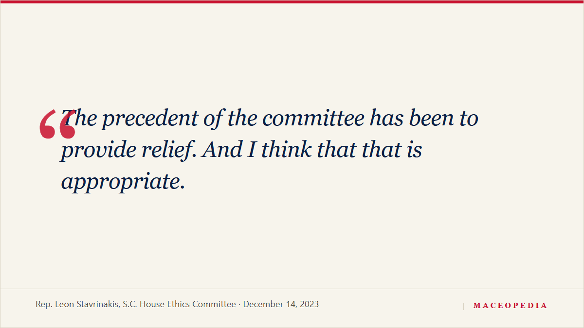 She pleaded hardship. The committee gave her a 93% discount on $16,700 in unpaid ethics fines.: image 3