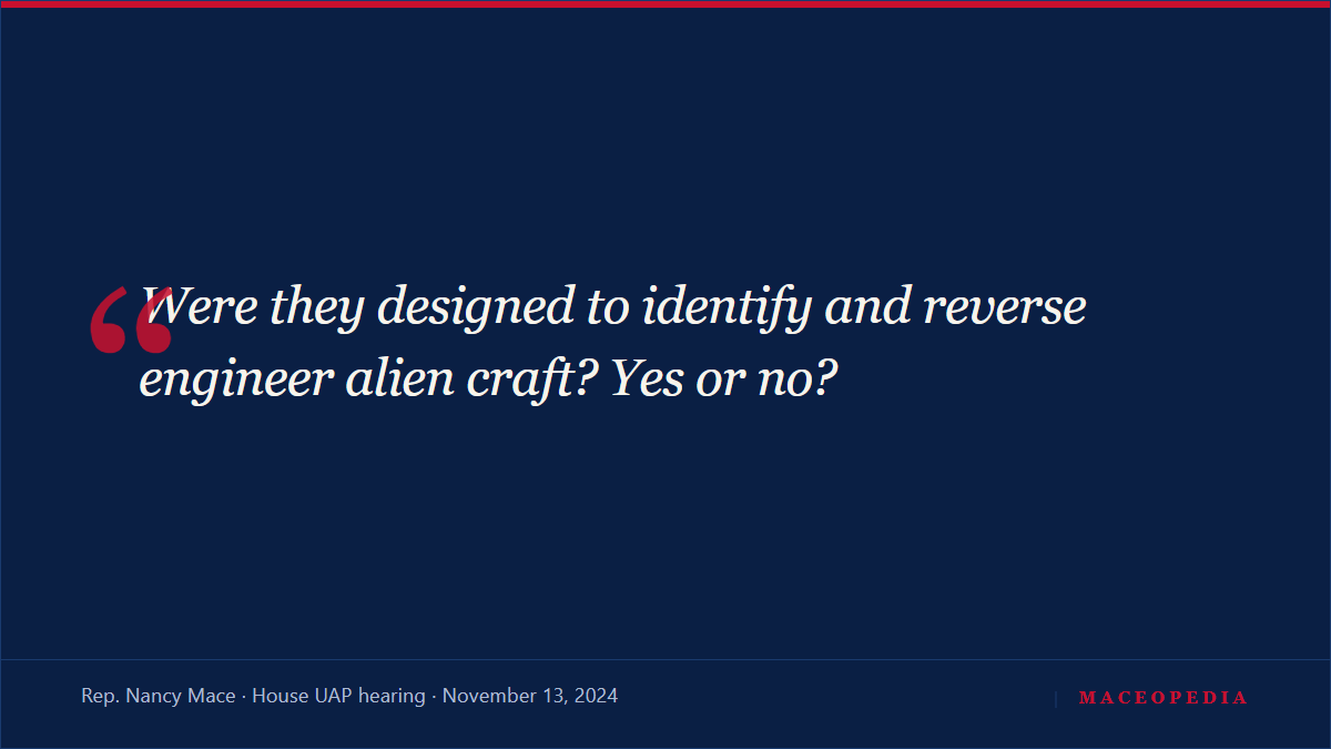 "Come at me bro": Mace's most striking lines from the 2024 UAP hearing: image 2