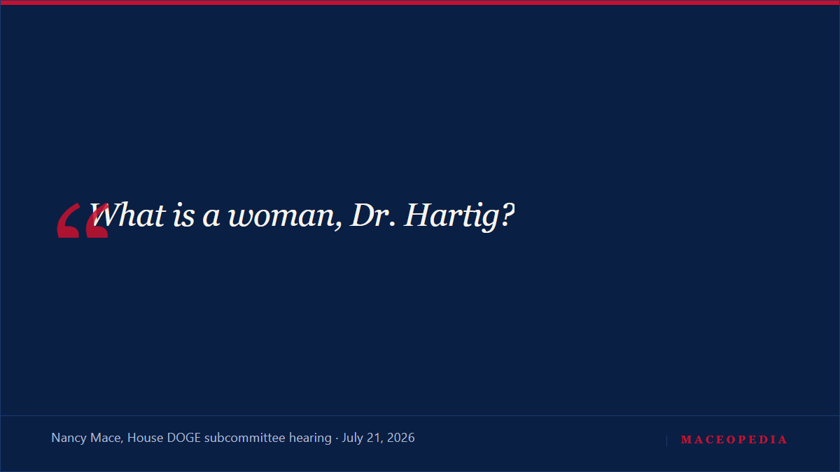 "When was your gender revealed?": Mace's five minutes with the Smithsonian's American History director: image 1
