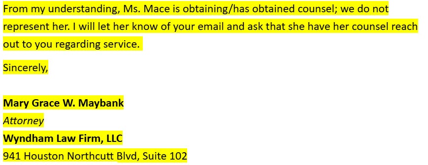 Patrick Bryant publishes Mace's emails to his lawyers: 'You poked the wrong bear. And you will pay dearly.': image 4