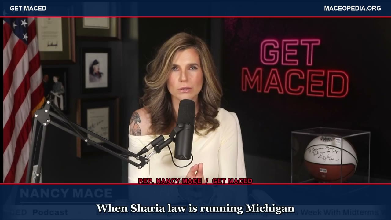 Mace Says Sharia Runs Michigan. Michigan's Governor Is Gretchen Whitmer.