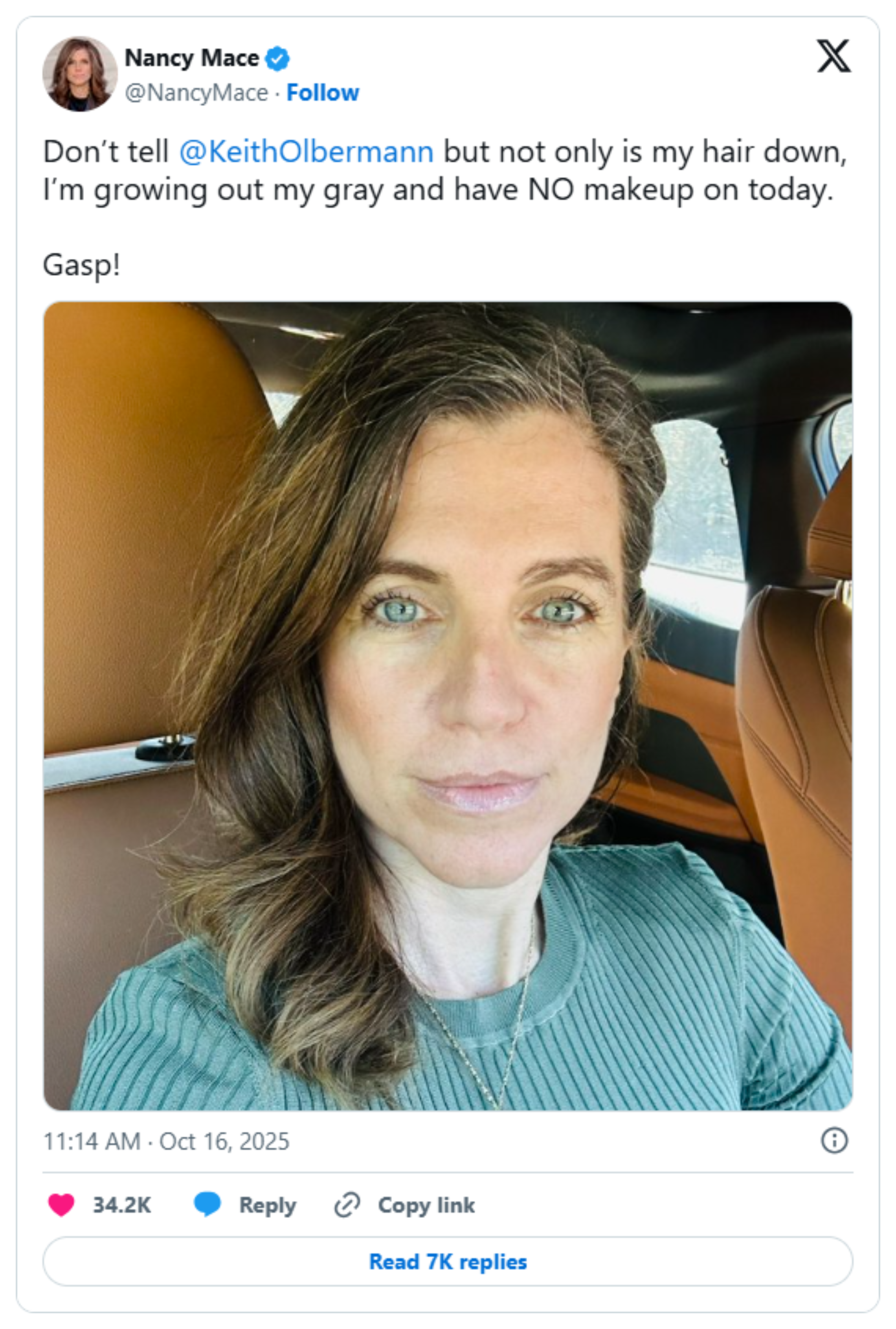 'Advice, tips, hacks?': Mace's 'week 4' carnivore post is the newest chapter in two years of public posts about her weight, her hair, and PTSD: image 8