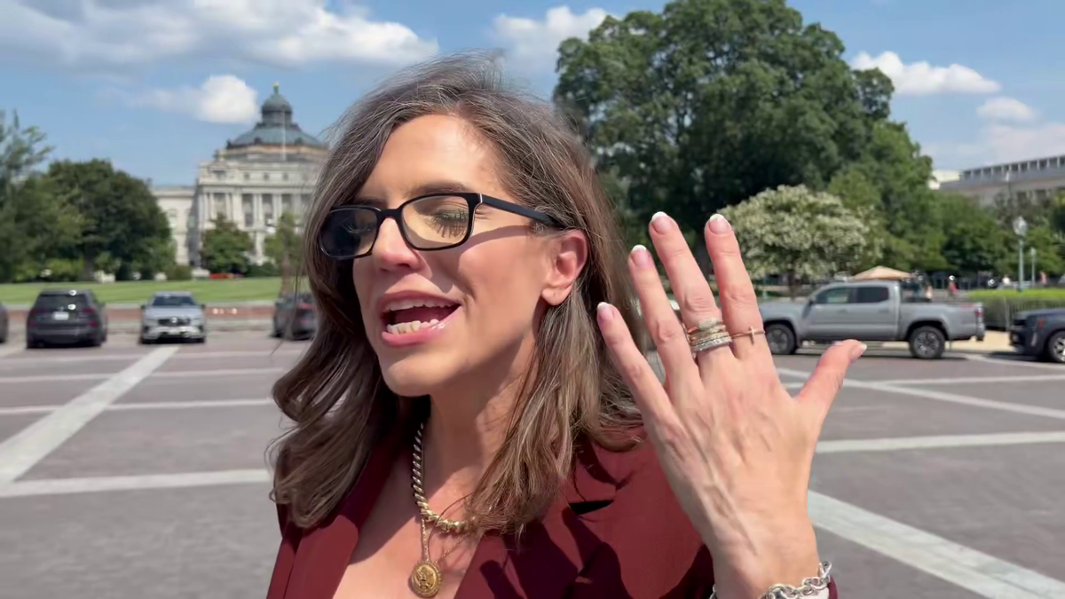 Rep. Nancy Mace speaking outside the U.S. Capitol after the NDAA vote, Jul 22, 2026