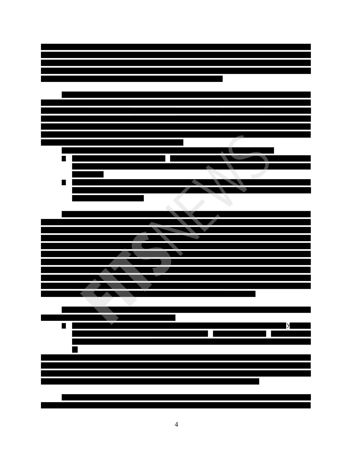 Page 4 of the memo, fully redacted as published by FITSNews