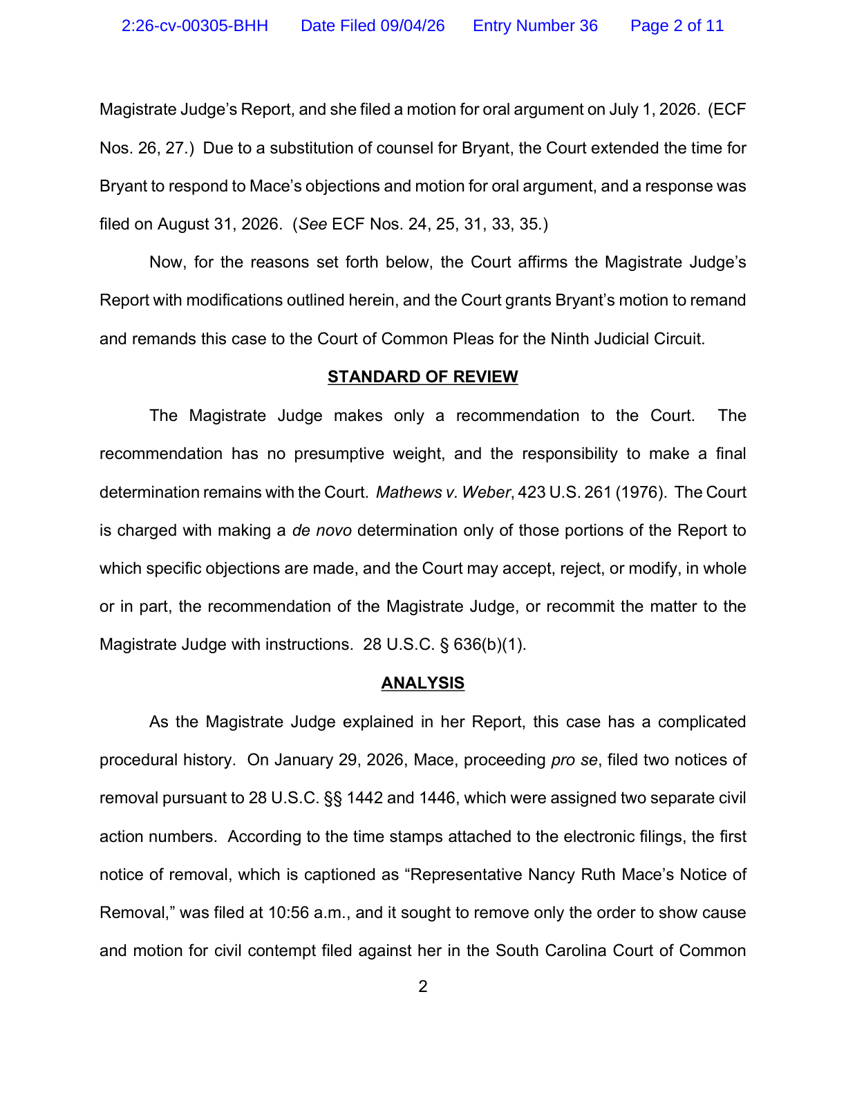 Nancy Mace loses in federal court: Bryant's suit accusing her of defamation and a blackmail conspiracy moves forward: image 3