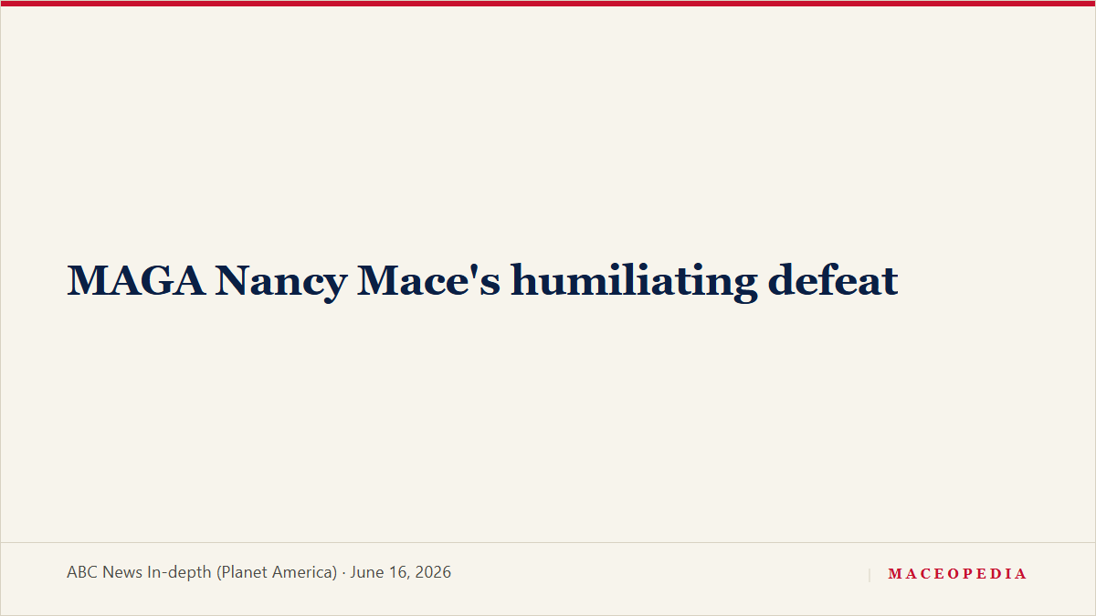 MAGA Nancy Mace's humiliating defeat, image 1