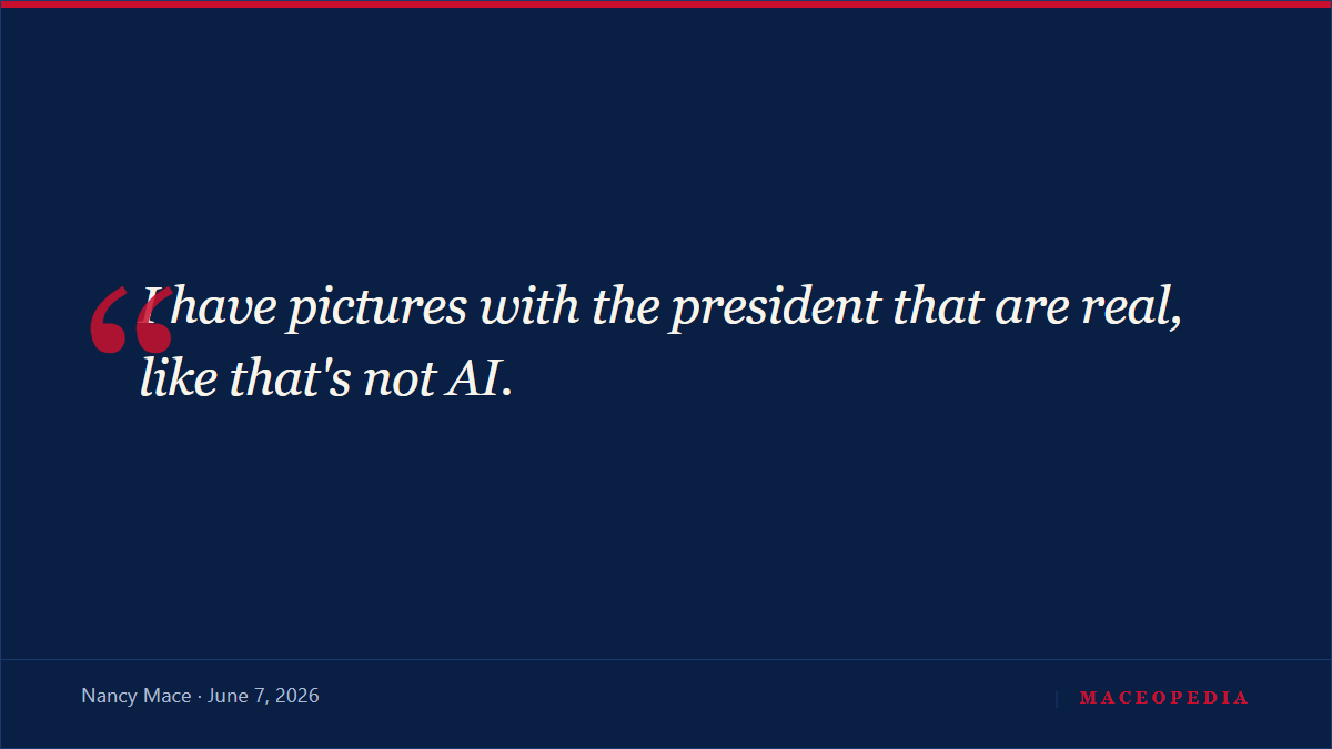 Nancy Mace Cornered on Her Fake AI Photos With Trump, image 2