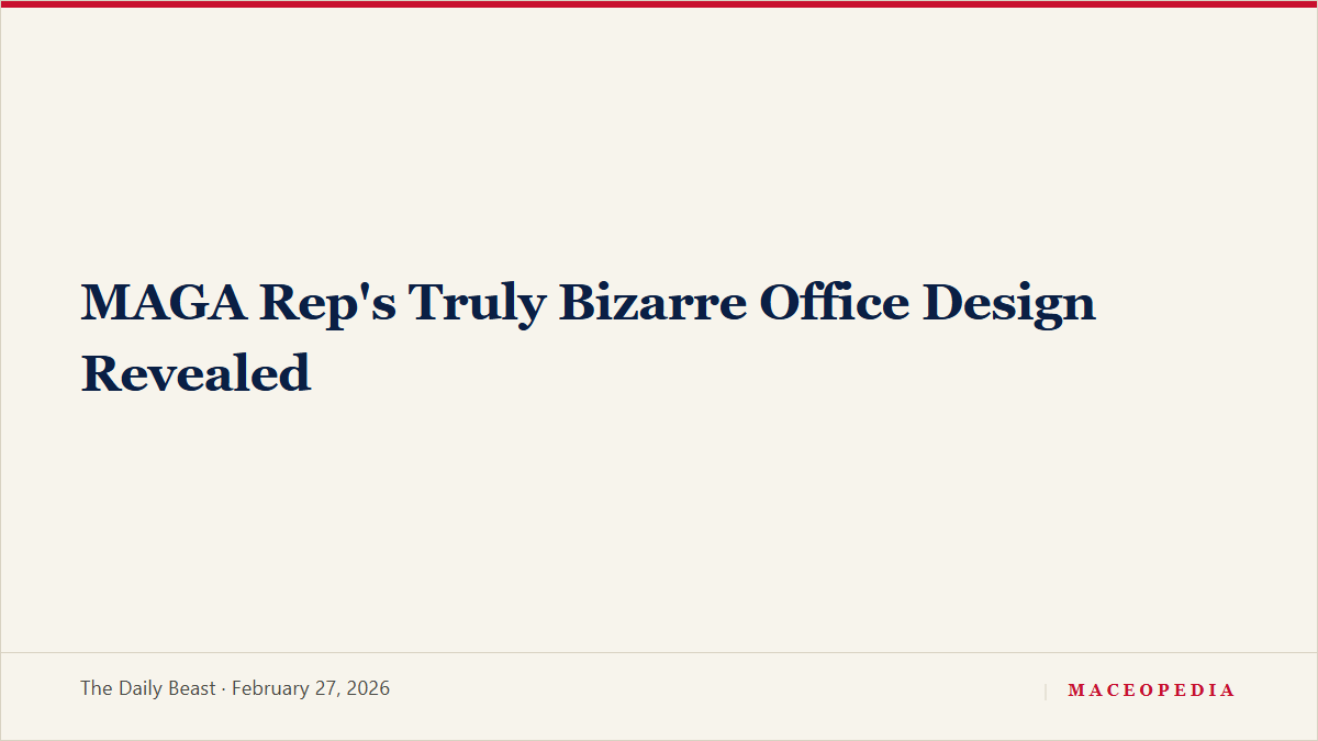 MAGA Rep's Truly Bizarre Office Design Revealed, image 1