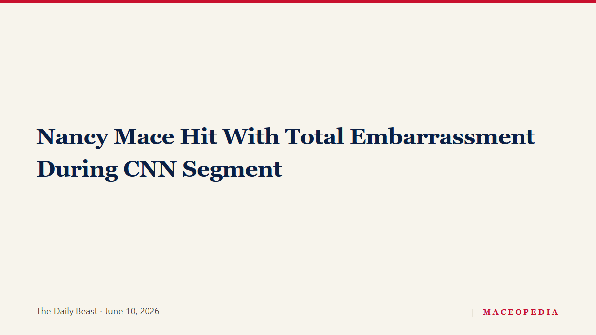 Nancy Mace Hit With Total Embarrassment During CNN Segment, image 1