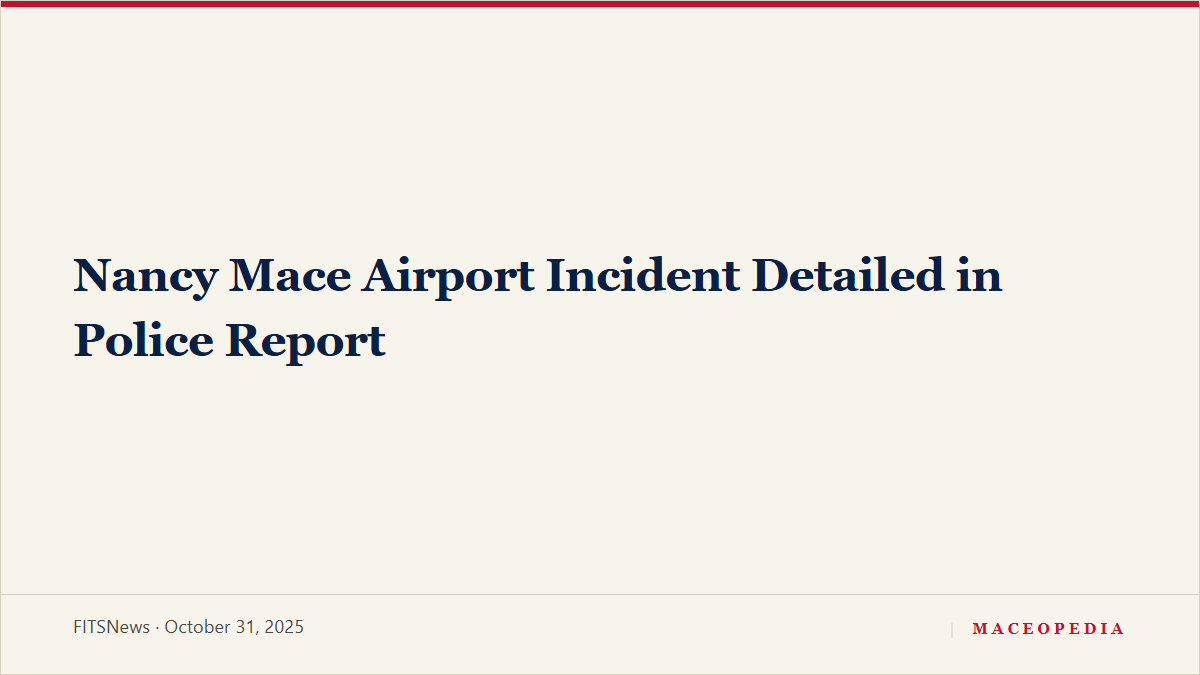 Nancy Mace Airport Incident Detailed in Police Report, image 1