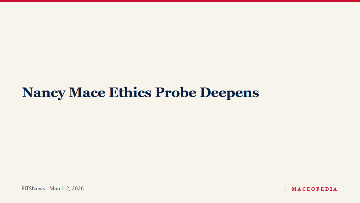 Nancy Mace Ethics Probe Deepens, image 1