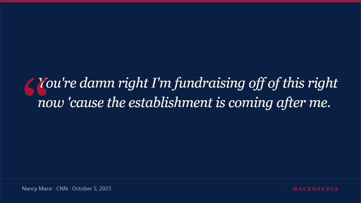 Nancy Mace Straight Up Lied About Her Post-McCarthy Ouster Fundraising on CNN, image 2