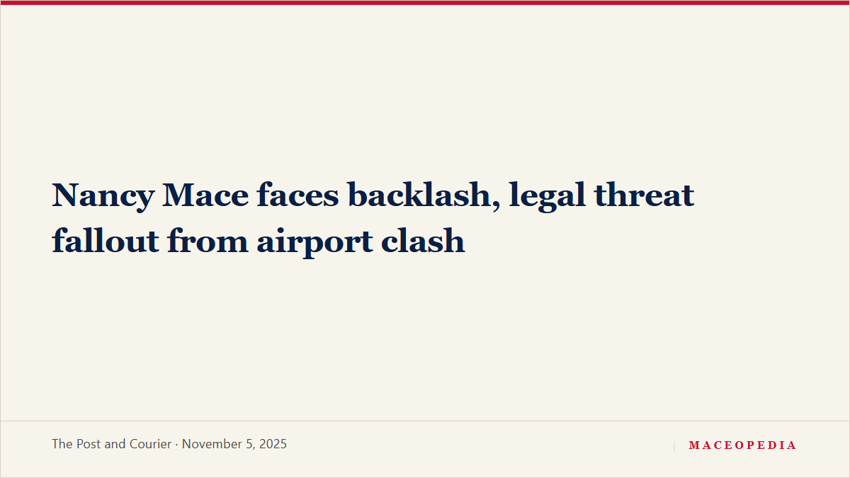 Nancy Mace faces backlash, legal threat fallout from airport clash, image 1