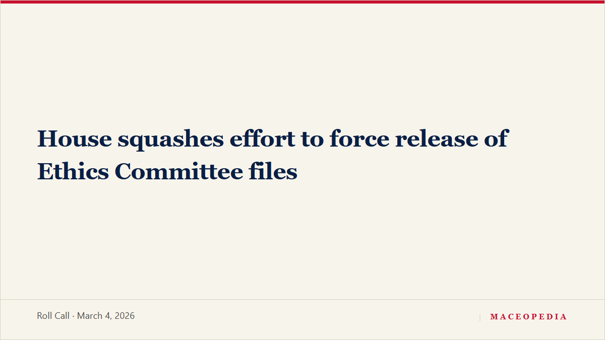 House squashes effort to force release of Ethics Committee files, image 1