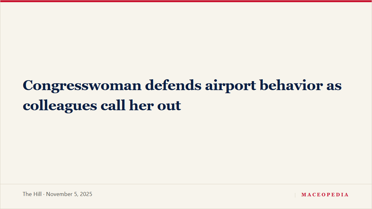 Congresswoman defends airport behavior as colleagues call her out, image 1