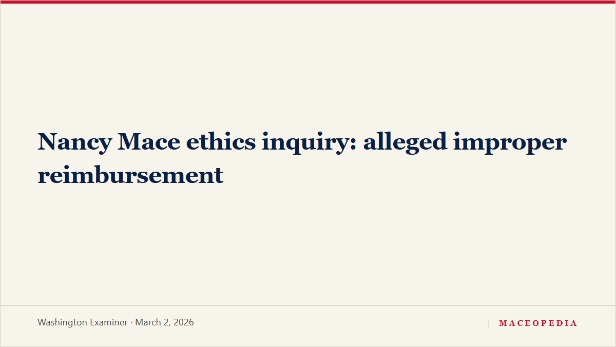 Nancy Mace ethics inquiry: alleged improper reimbursement, image 1