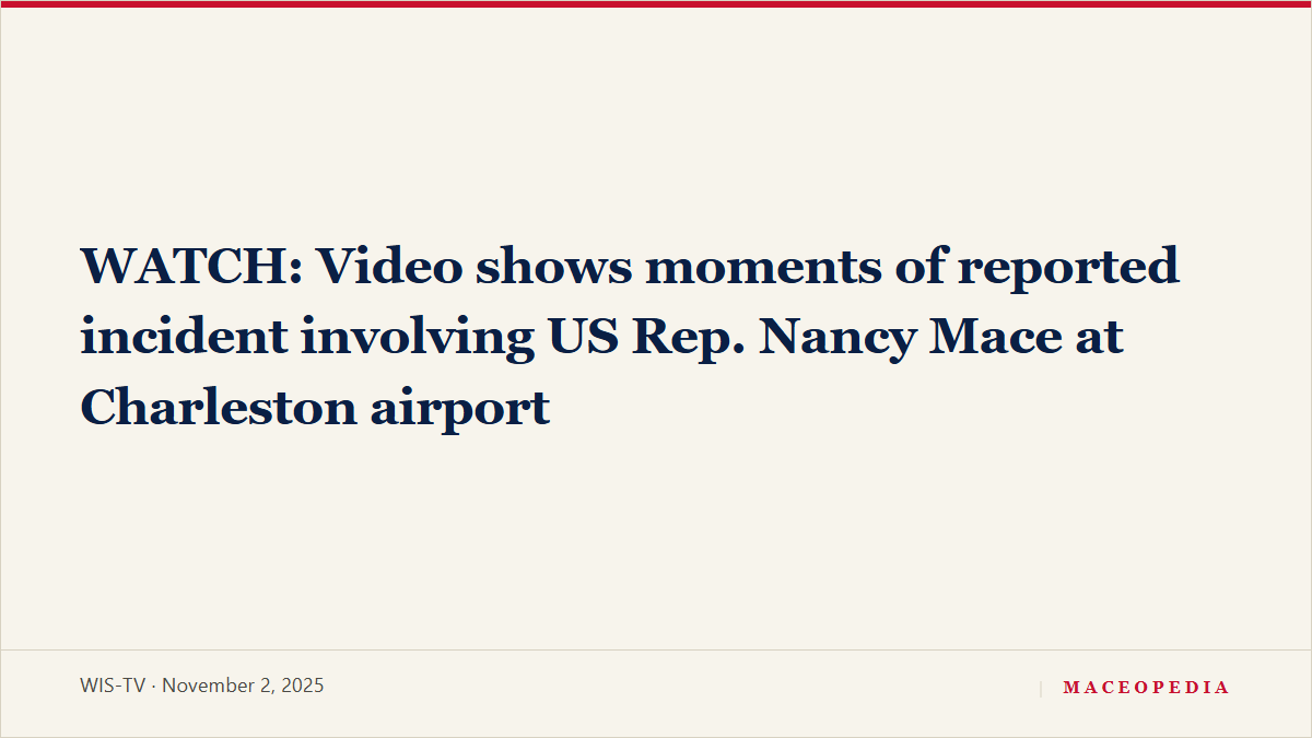 WATCH: Video shows moments of reported incident involving US Rep. Nancy Mace at Charleston airport, image 1