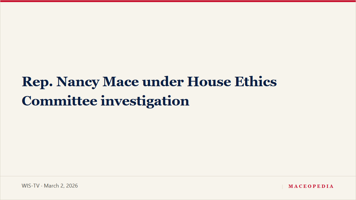 Rep. Nancy Mace under House Ethics Committee investigation, image 1