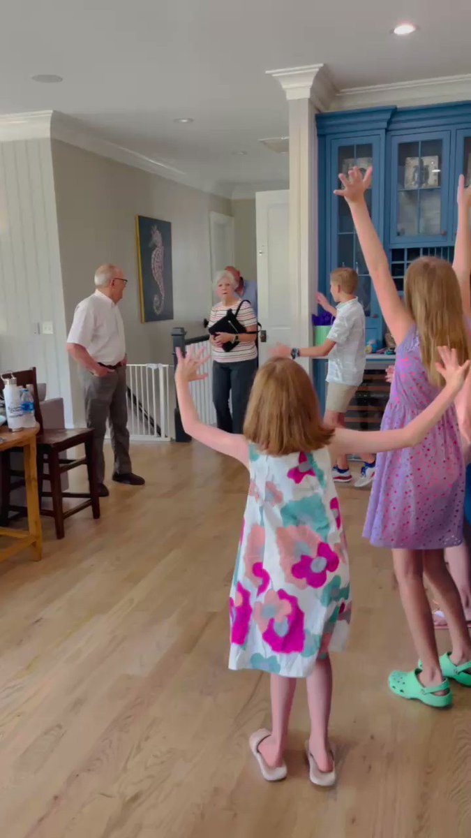 Photograph posted by Nancy Mace on September 4, 2022: Mom was totally surprised! So many tears of joy here. What a great day with family!! #BirthdaySurprises